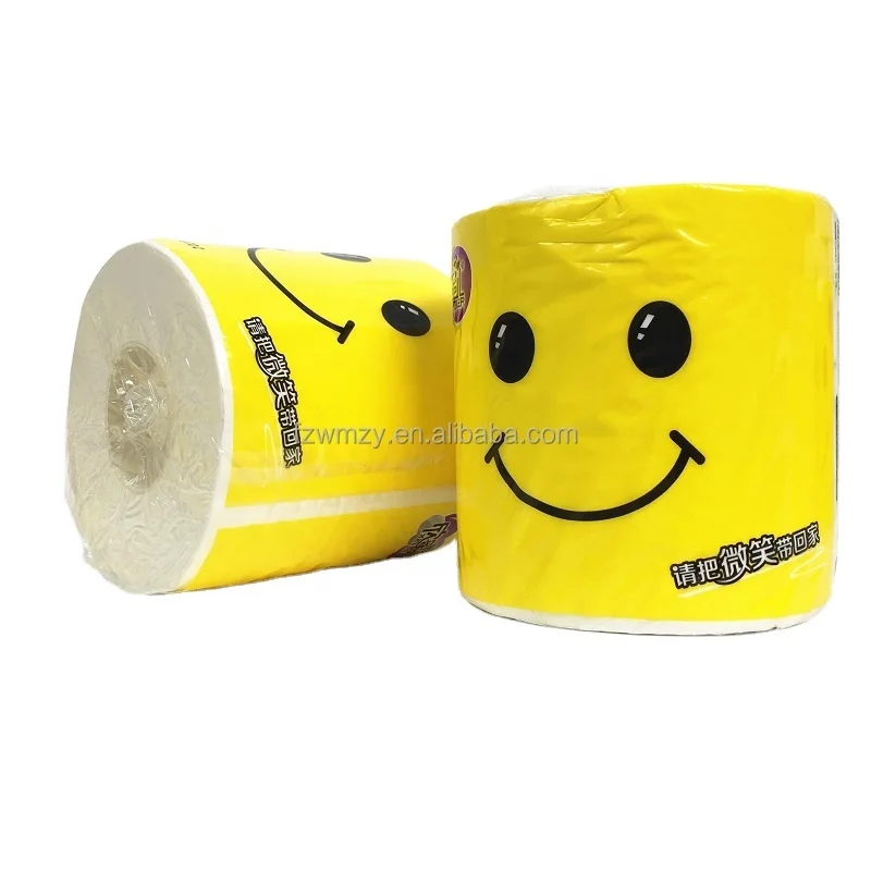 Wholesale 3 ply layer printed core bathroom tissue/toilet paper/toilet tissue roll