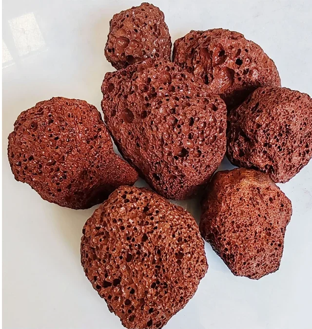 Red  Lava Rock /Volcano Stone For Decoration and Water  Treatment