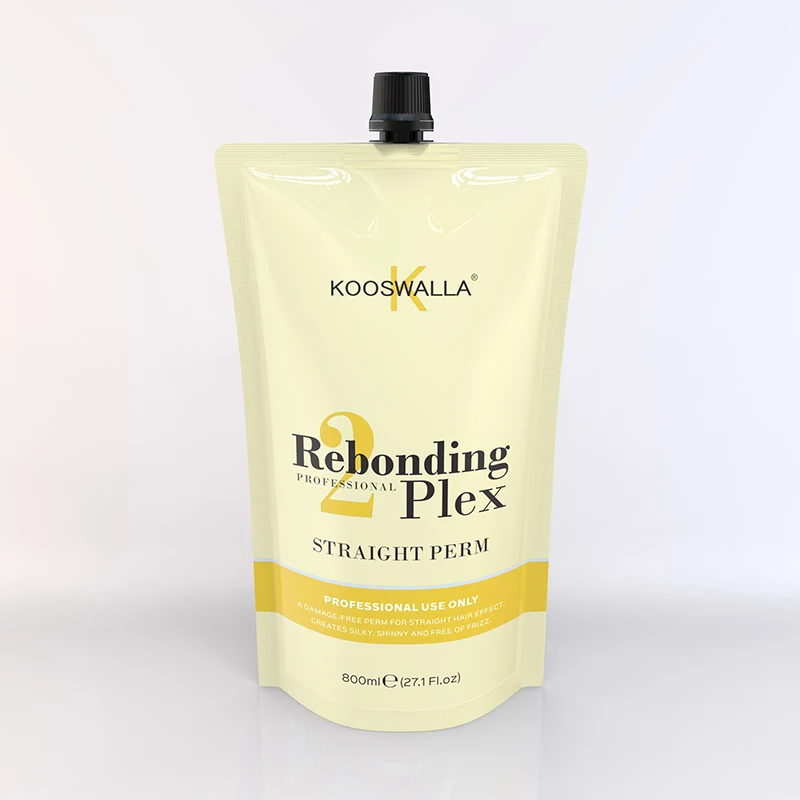 Kooswalla 2023 New Arrive Permanent Cold Perm Rebonding Hair Straightening Cream In Pouch