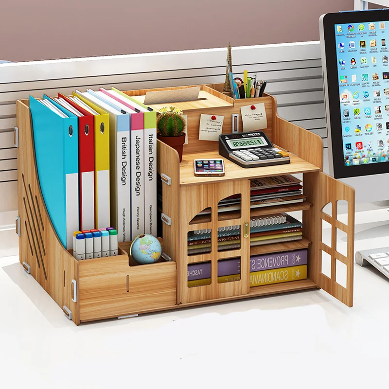 Офисная настольная коробка для приема канцелярские принадлежности для студенческого общежития артефакты папка для размещения полка ручка трубка бумага для рисования
