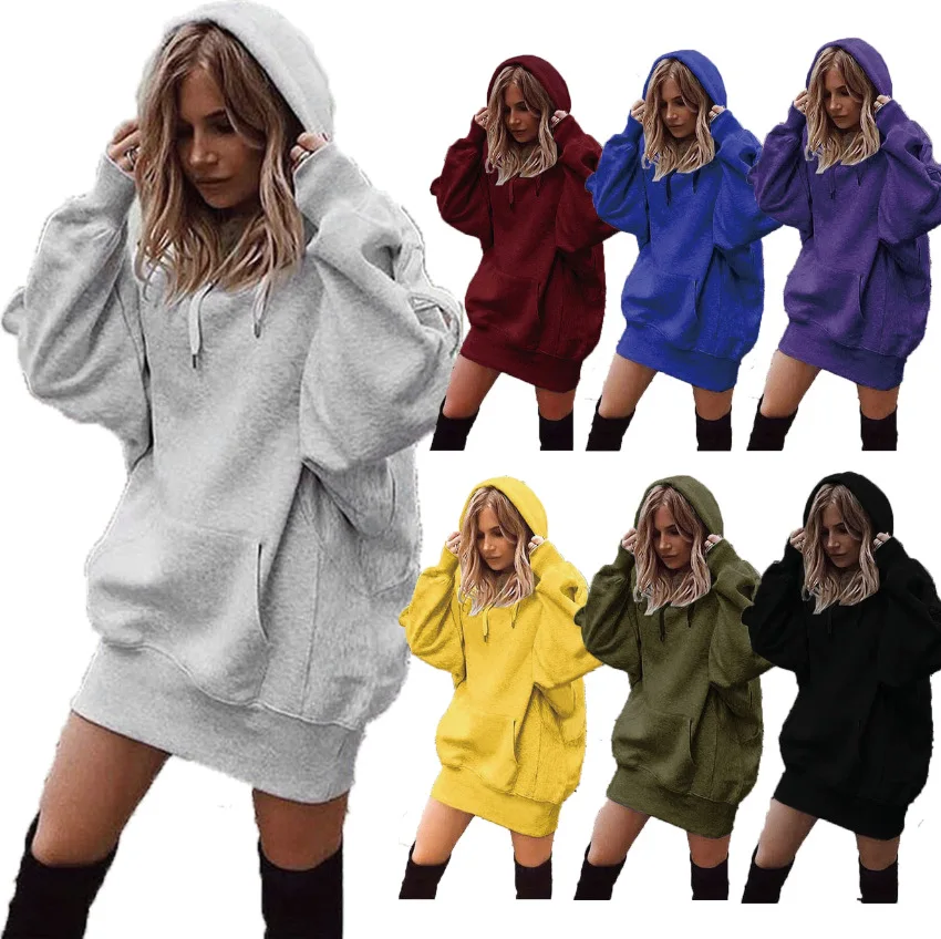 Pullover Sweatshirt Short Set Sexy Deep O Neck Oversized Zip Up custom hoodie Womens Dress plus size