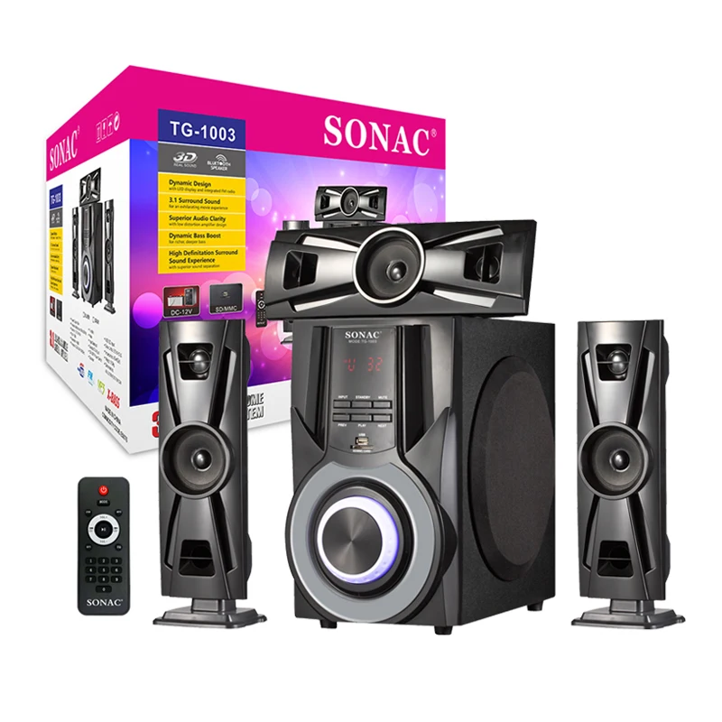 SONAC TG-1003 New sound lifting tower line array wallmount speaker bluthoot speaker 6.5 inch woofer speaker soldak