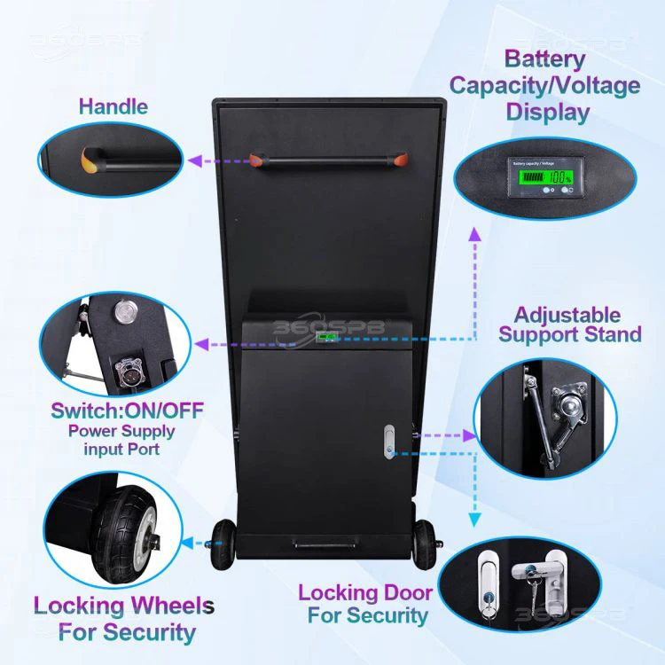 360SPB OPO43 outdoor waterproof kiosk digital signage and LCD displays restaurant
