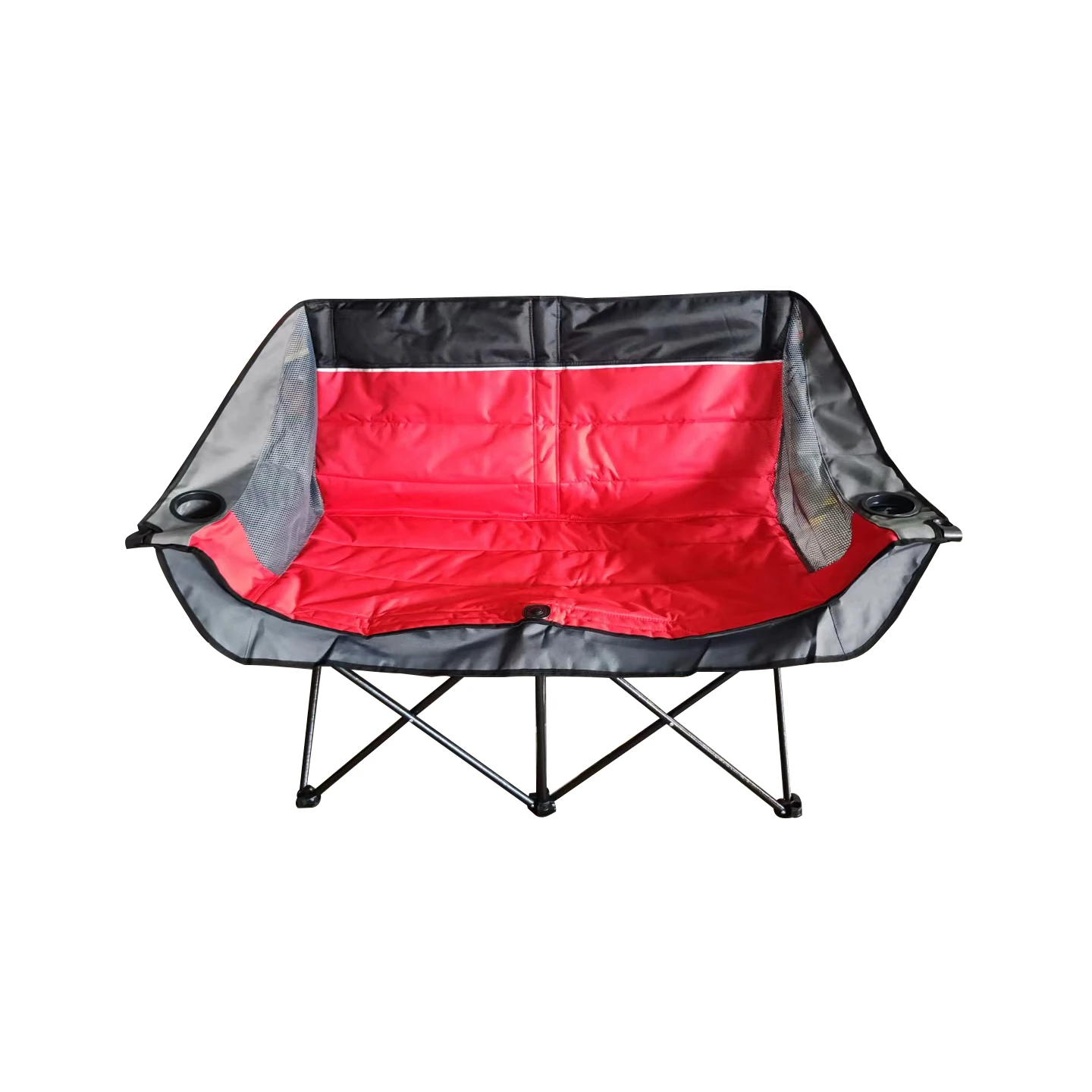 Outdoor Garden Patio Lightweight Portable Folding Lounge Double Camp Armrest Chair For Camping Fishing