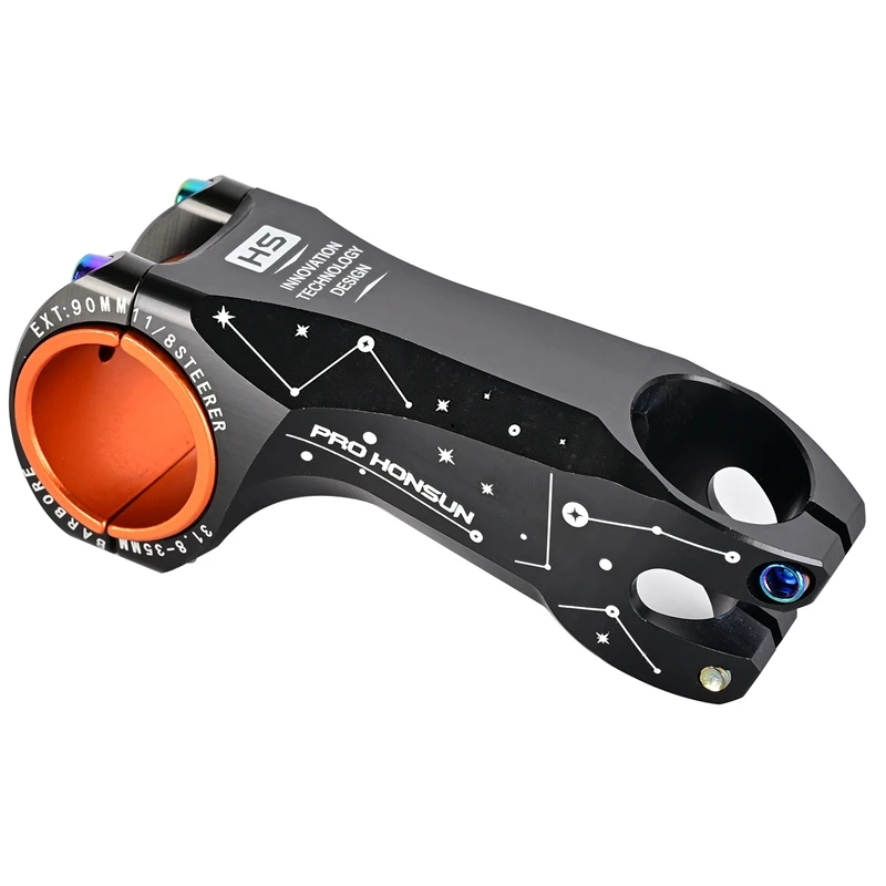 Aluminum alloy bicycle stem mtb road mountain bike stem 31.8*90mm 17 degree bicycle parts black, red, blue, purple