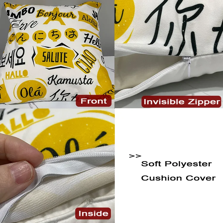 Popular Beige Boho Marble Luxury Chinese Wholesale 3D Digital Printed Unique Geometric Plain Throw Cover Pillow Cases For Home