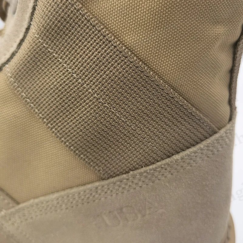 CR,rugged duty rubber outsole with stitching combat boots high performance desert boots with shoelace HSM175