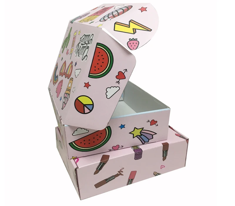 Custom Corrugated Cardboard Fitness Box Snack Box for Healthy Protein Bars, Cookie, Snacks Care Package