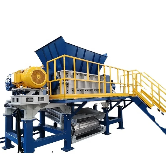 
High output Aluminum Can bottle Container Aluminum briquette shredder swarf chip shredding recycling machine 