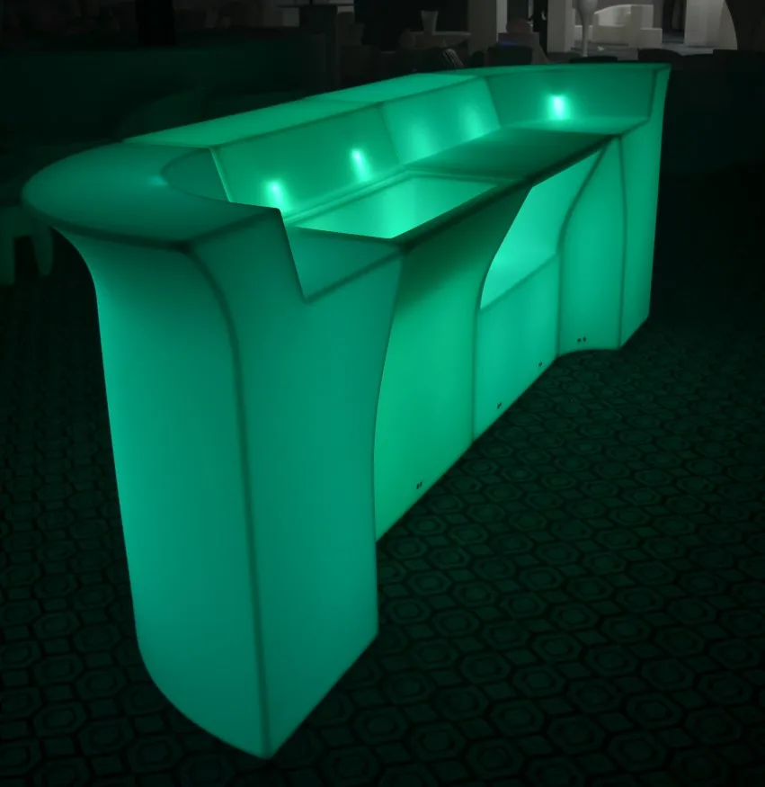 luminous cocktail table / glow mobile cocktail bar counter/ led portable cocktail