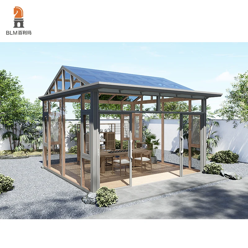 AS2047 Certified Impact Soundproof Aluminium Sunroom Hurricane Proof Prefab Patio & Porch with Price Sunroom & Glass House