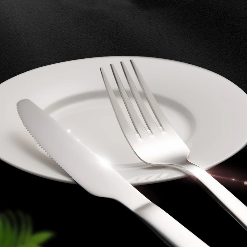 Набор столовых приборов из нержавеющей стали 410 металлических ложек вилок и ножей