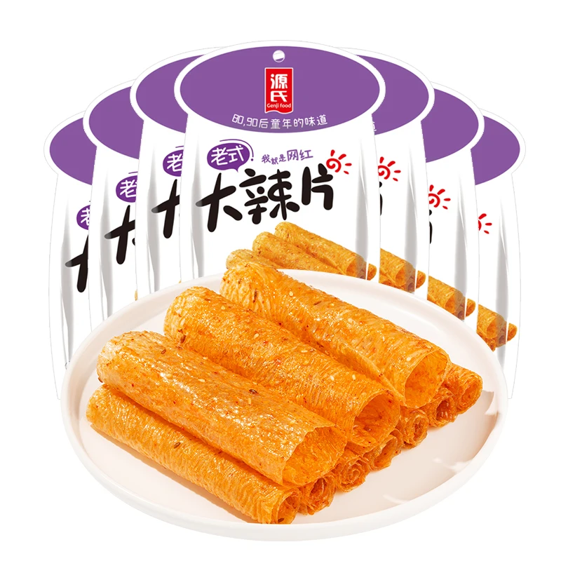 Классические пряные соевые снэки Genji, лидер продаж, пряные снэки для латиао, китайские здоровые снэки, уникальные здоровые снэки, 30 г