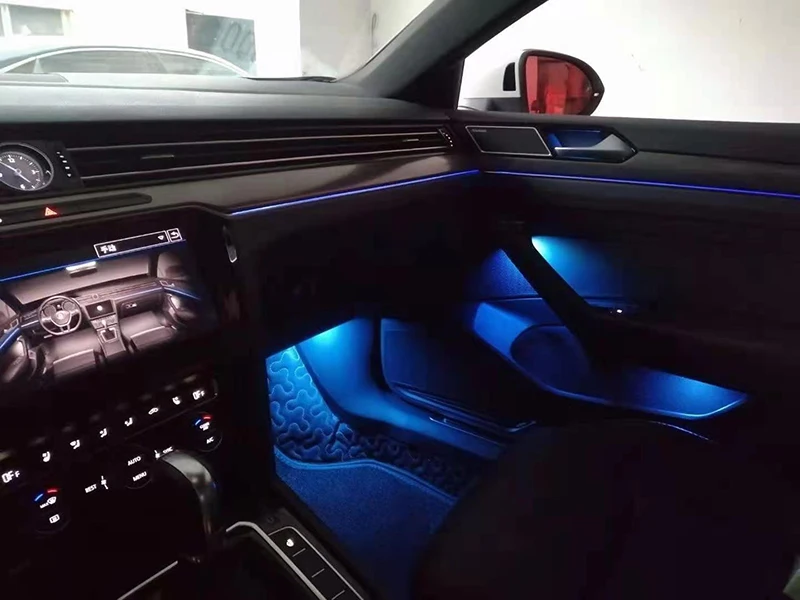  Разноцветная атмосферная интерьерная лампа для Volkswagen PASSAT