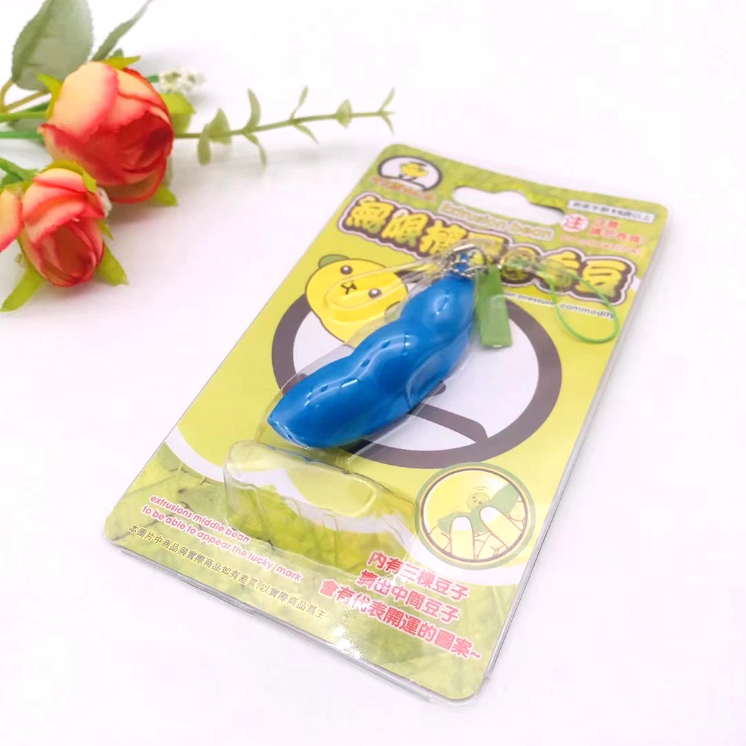 wholesale cheap squeeze a bean extrusion pea soybean stress relieving toys edamame pea pod popper fidget toy