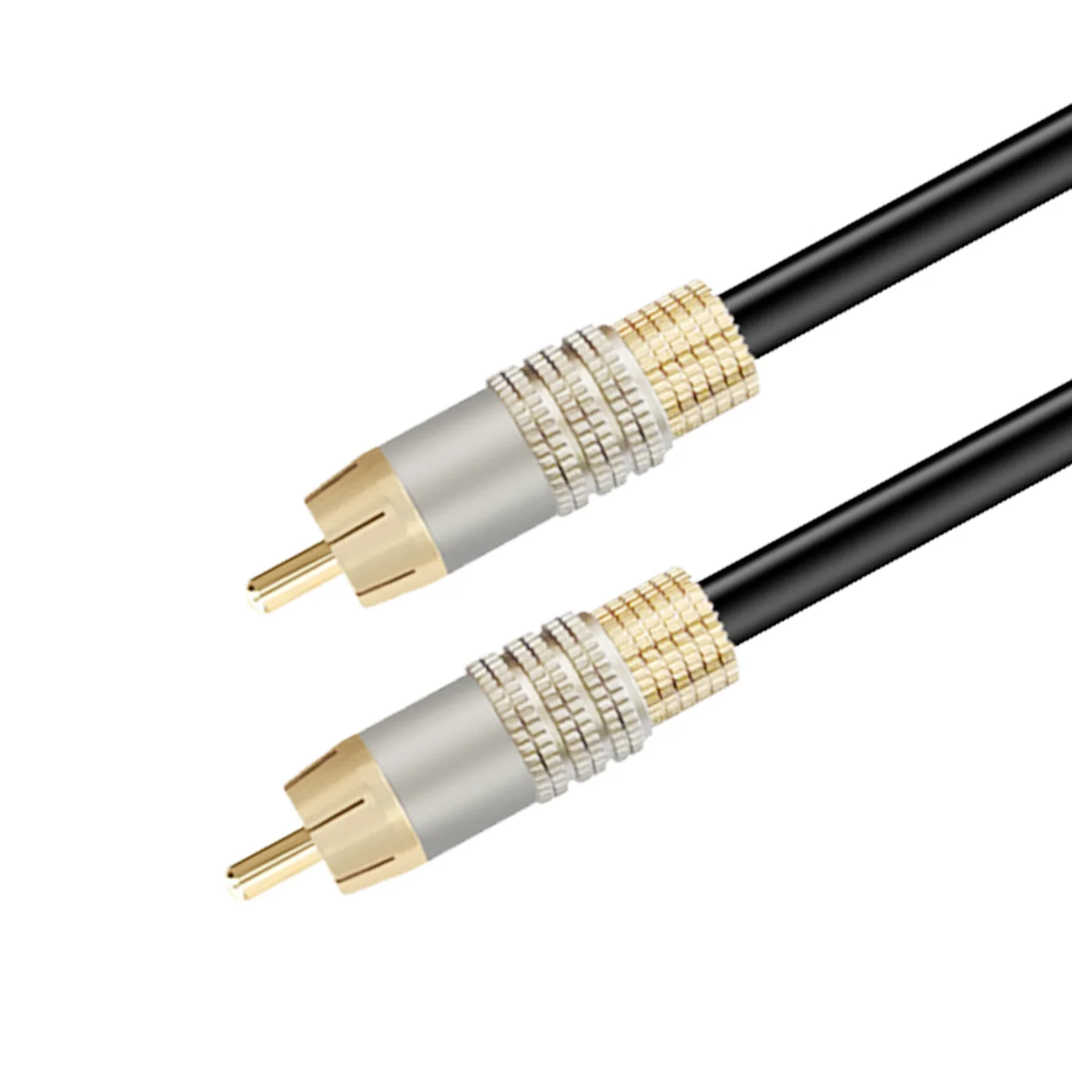 Support Customization 24k Gold Plated 0.5 1.2 2 3 5m Male To Male Rca Audio Cable For Laptop Tv Dvd