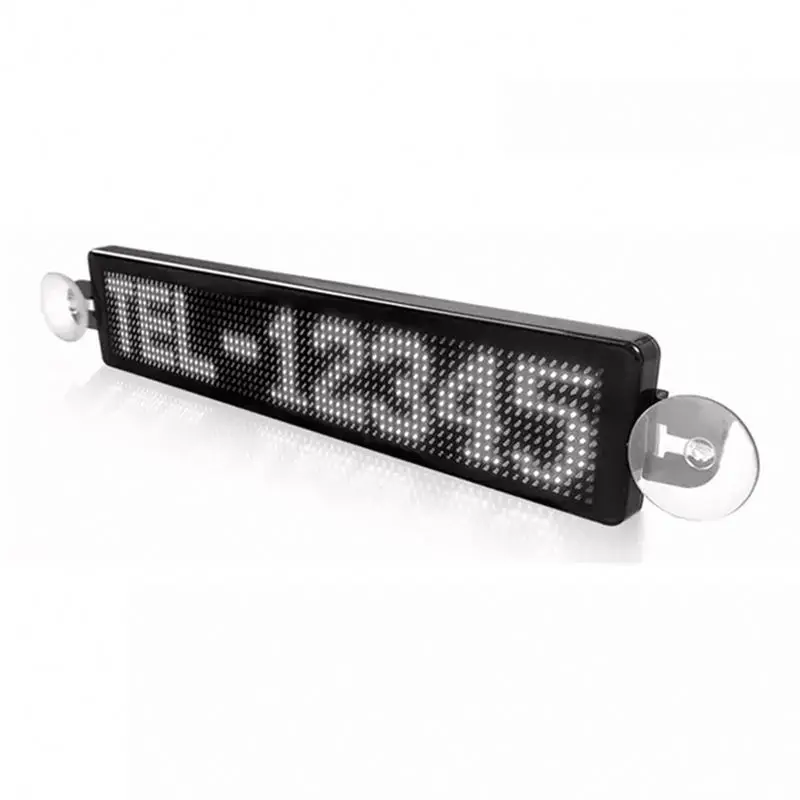 Scrolling Messages LED Car Sign Board Wireless Programmable Mini Smart Design LED Car Display For Car Rear Window Light