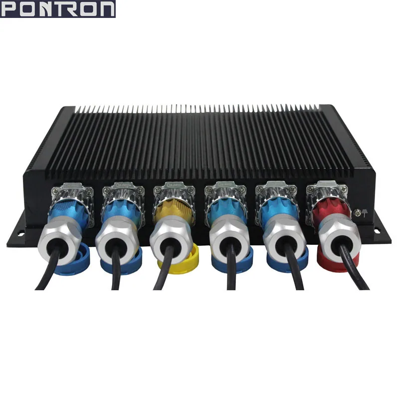 IP65 66 67 embedded box pc 4*RS232  2*RS485  2*RJ45 industrial compact computer