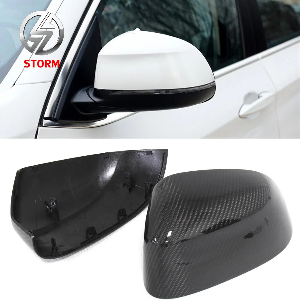 Replacement Carbon Fiber Rear View Car Side Mirror Cover For X3 F25 / X4 F26 / X5 F15 / X6 F16 2014 2015 2016