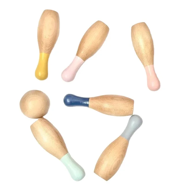 
Manufacturer direct wooden bowling customized various specifications of bowling set 