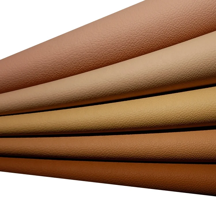 In Stock Leather Fabric Soft Feeling Abrasion-resistant Litchi Grain Texture Faux LeatherYS