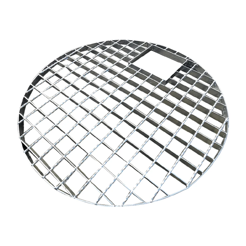 Customized anti-corrosion recinzioni, grate e cancelli high strength round steel grating for walkway