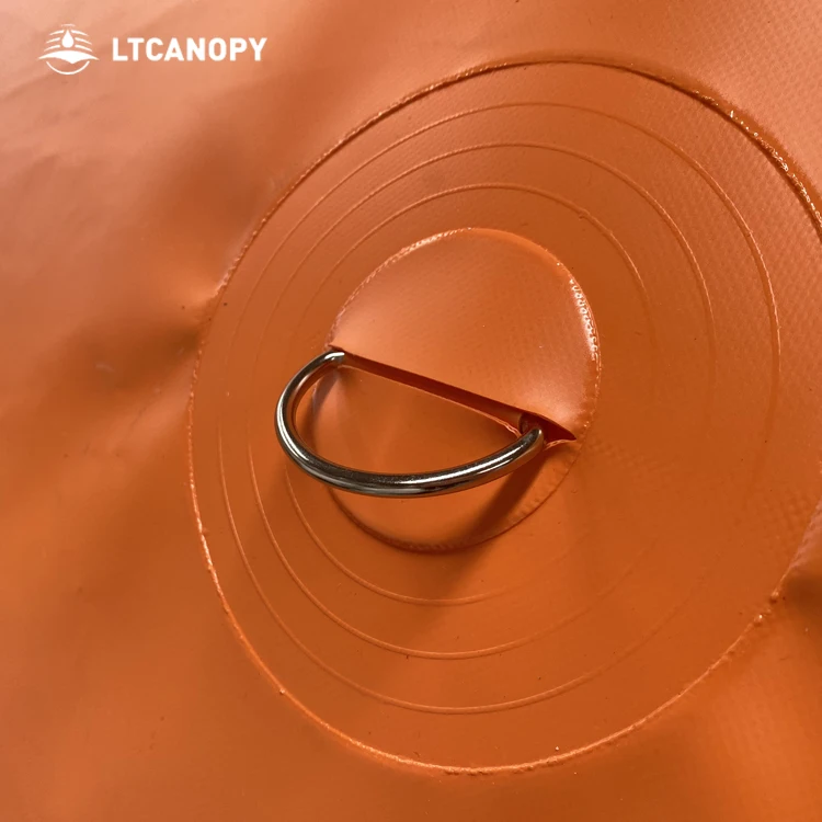 Litong customized size D shape inflatable water filled flood barrier