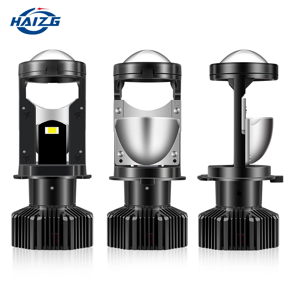 HAIZG h4 led headlights T6 lens led light 6000k CSP 3570 chip car lighting system