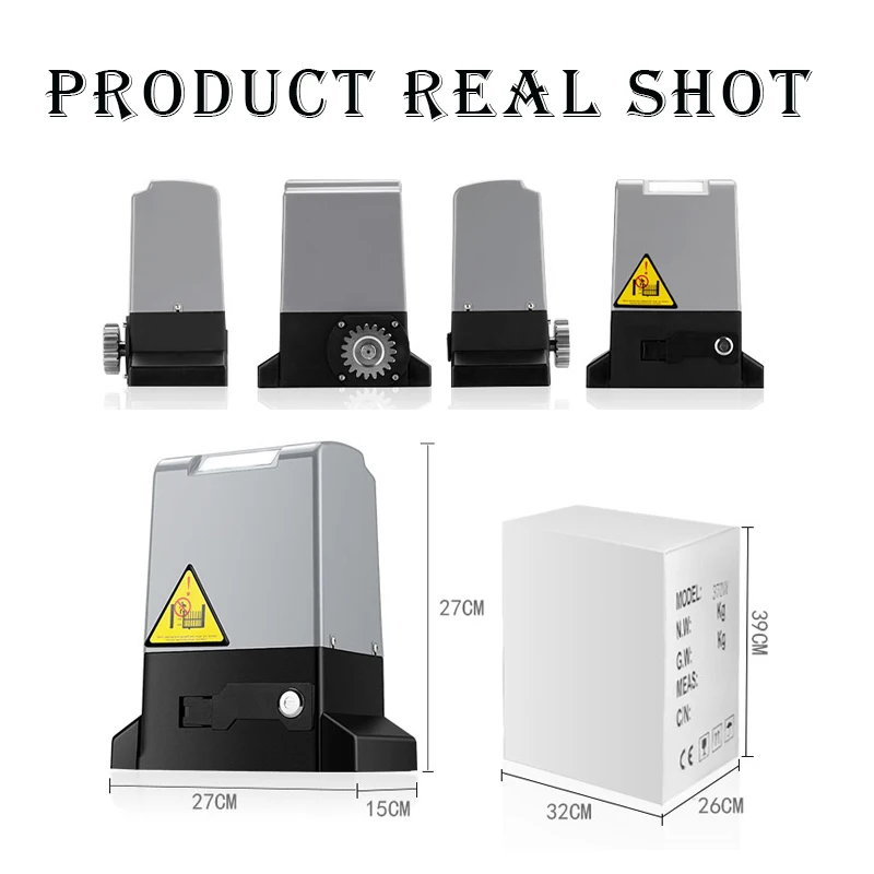 Smart tuya  WIFI controlled 220V 750W for 1000kg sliding door motor opener  Sliding gate opener Magnetic Limit Switch motor
