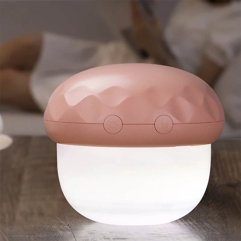 night light Mushroom projection lamp light Rechargeable mushroom lamp night light water
