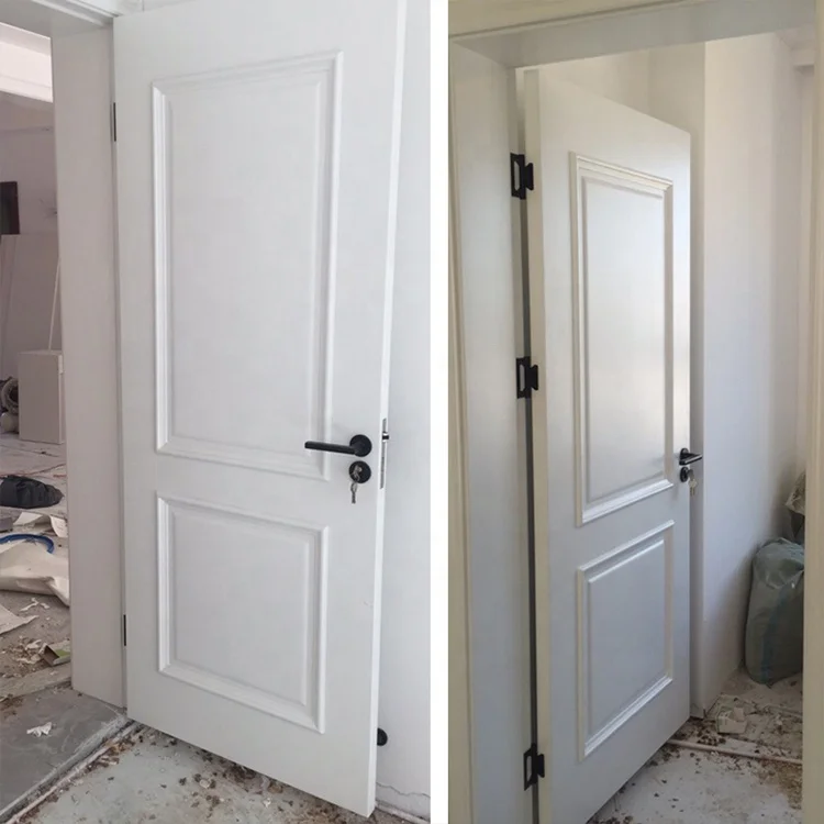 CBMmart Modern Houses Room Interior White Wood Door Lacquer Pre-hung Bedroom Doors