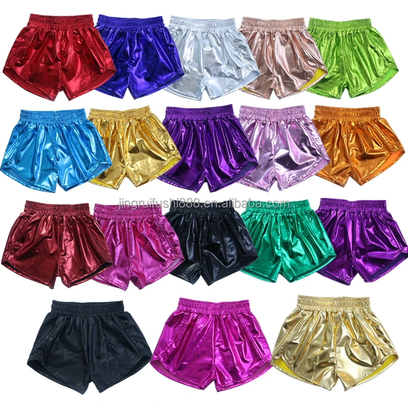 18+ Colors Metallic Baby Girls Shorts Western Summer Wholesale Kids Camp Shorts