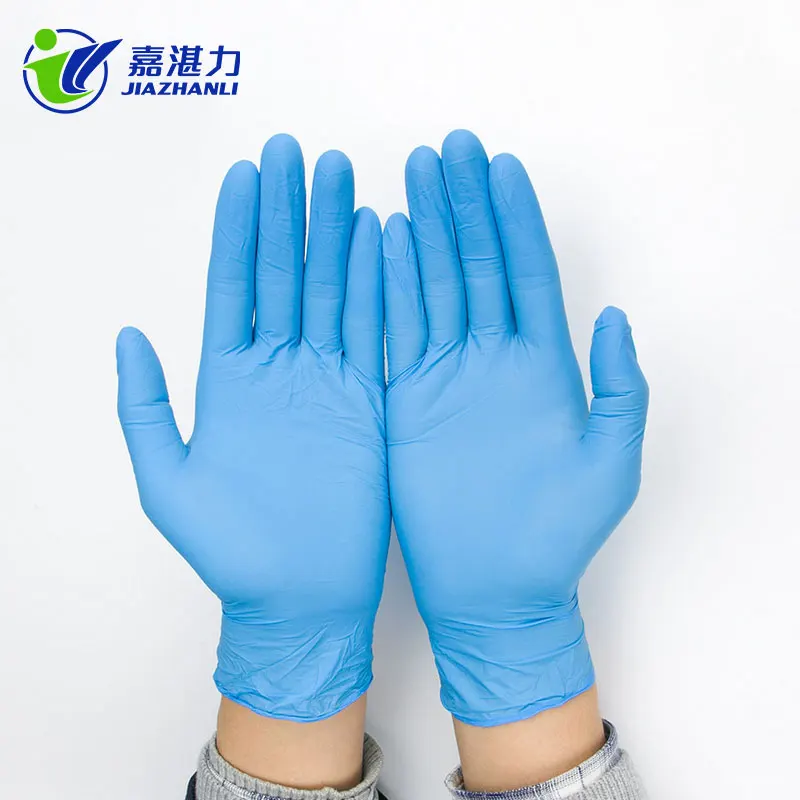 OEM Blue Color Examination Powder Free Disposable Nitrile Glove