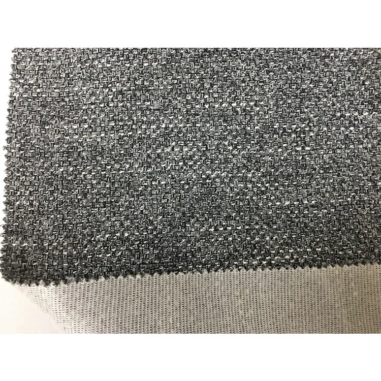 Customized Linen Style Black And White  Lace Fabrics Polyester