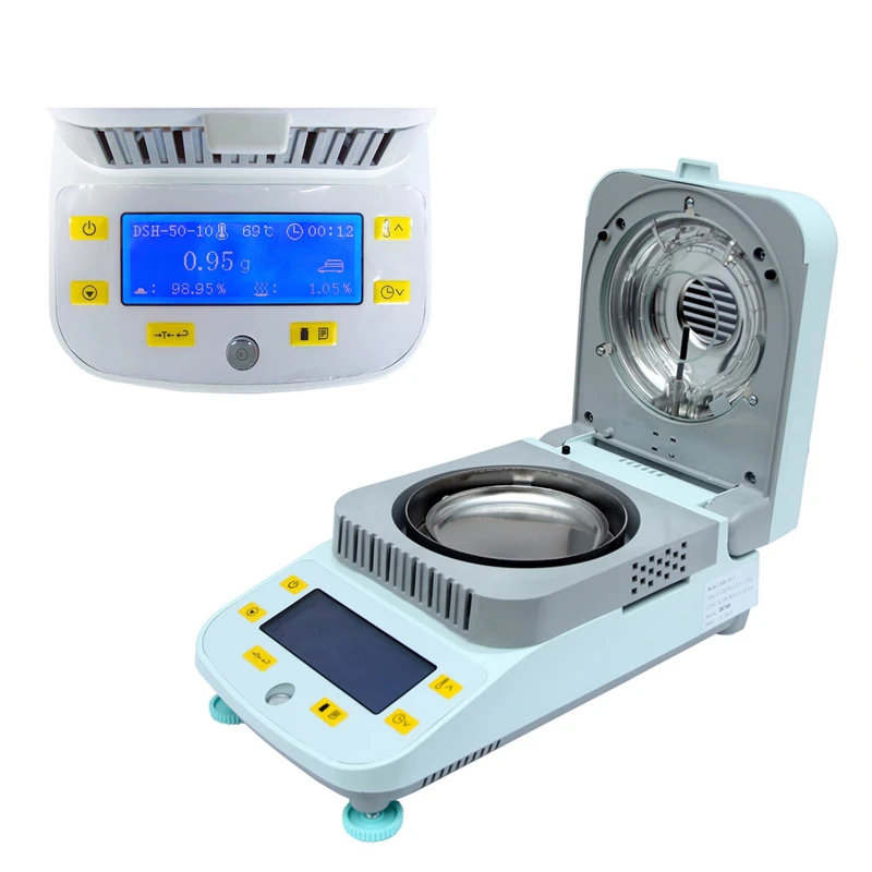 wheat MA-50-1 digital corn cocoa electronic rs232 50g 0.001g 180 heating good paddy grain food moisture analyzer