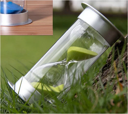 Decorative Silver Cover  Kids Eating Timing Restaurant Use Hourglass Sand Timer