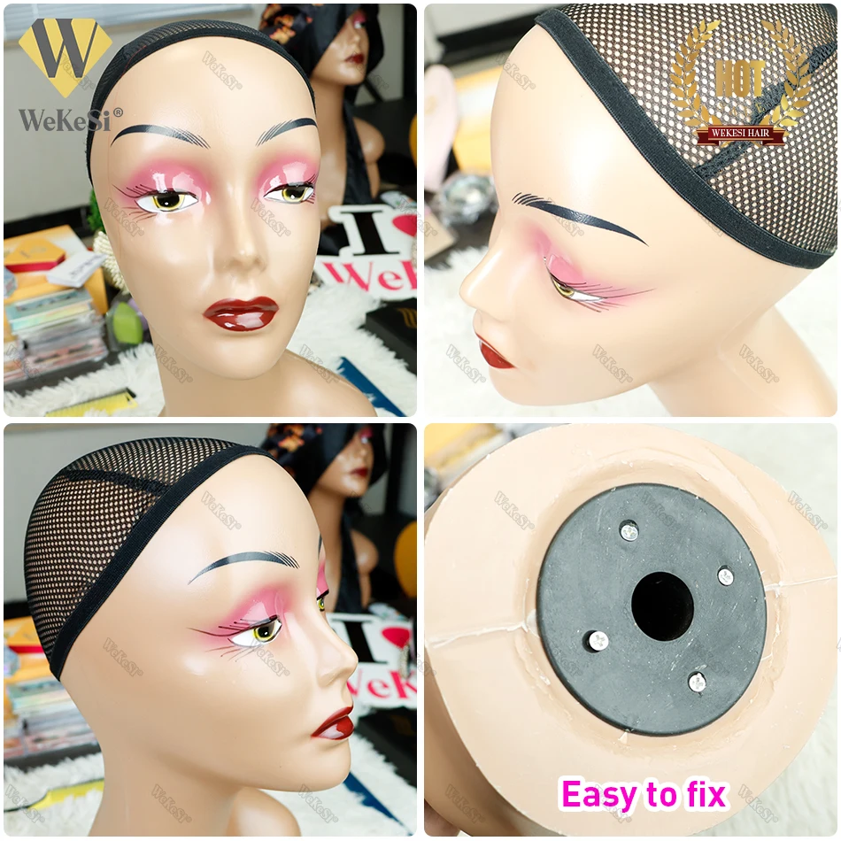 China Top Wig Vendor hair mannequin head with shoulders for wig display,african american mannequin plastique model head shop