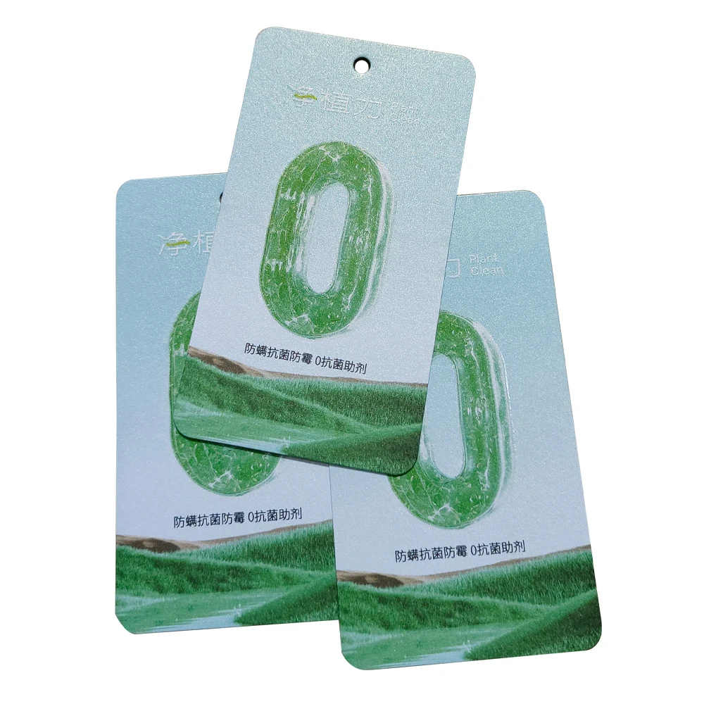 Customized Printed Thick Kraft Paper Label Hang Tags With String For Garment