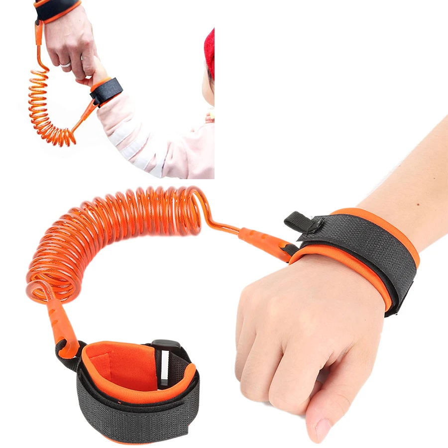 Wholesale child anti Lost rope band baby safety harness leash walking hand belt kid kids safety wristband antilost Wrist Link