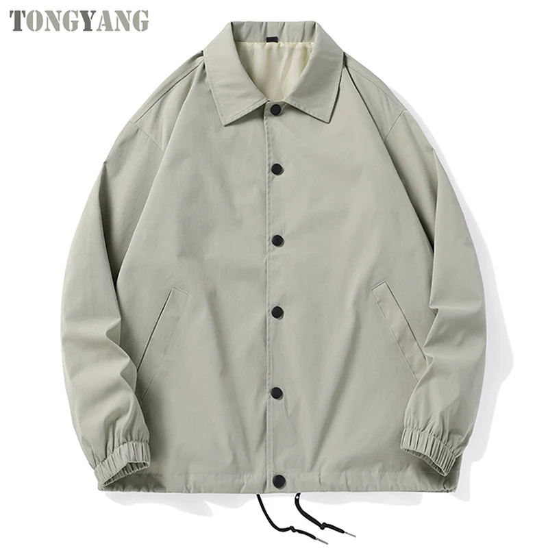 TONGYANG OEM Hot Sale Spring loose trainer coaches casual work jacket men outdoor jogging sport breathable lightweight jacket