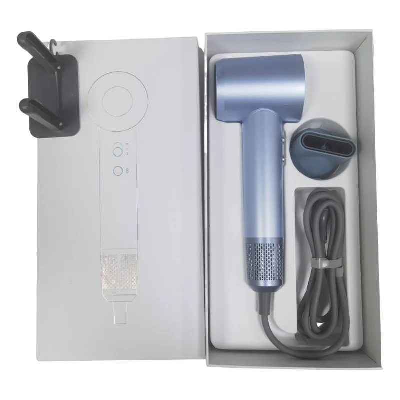 Salon Home use Digital screen 1600w Temperature Control Hair dryer Adjustable Air Speed Hair Blower Negative ion Hair Dryer