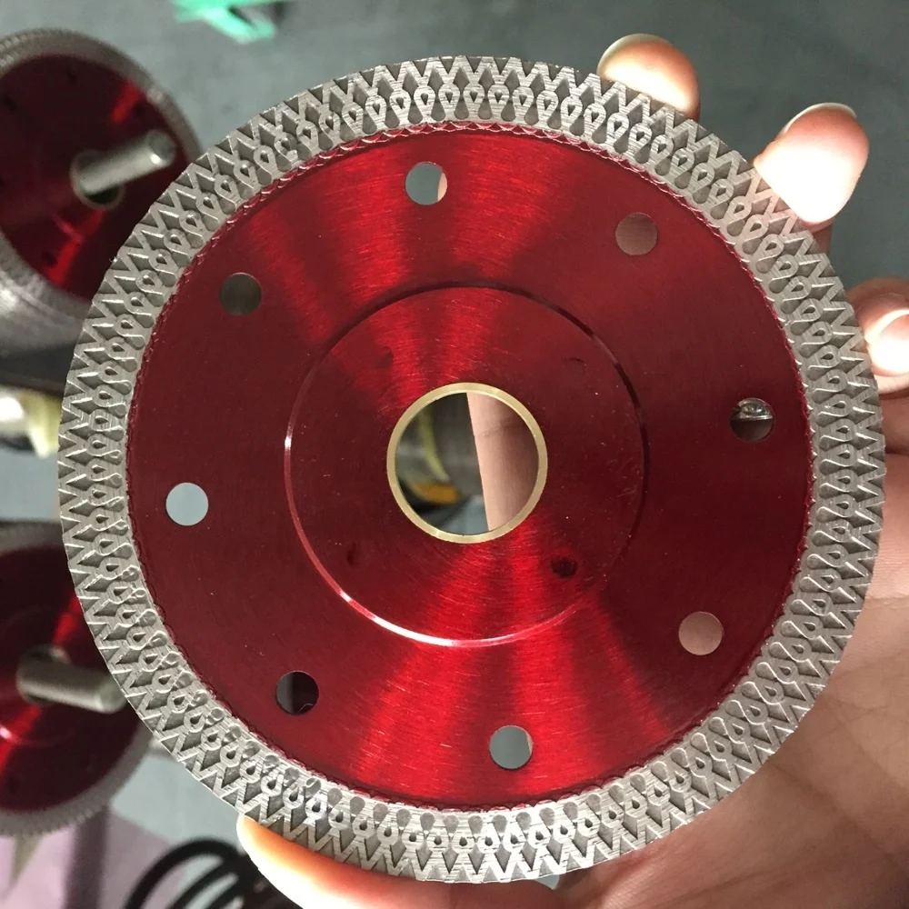 Professional Continous Rim Premium Ultra Thin Circular Sintered Silent Tip Diamond Saw Blade Marble Stone Fast Cutting Speed 45