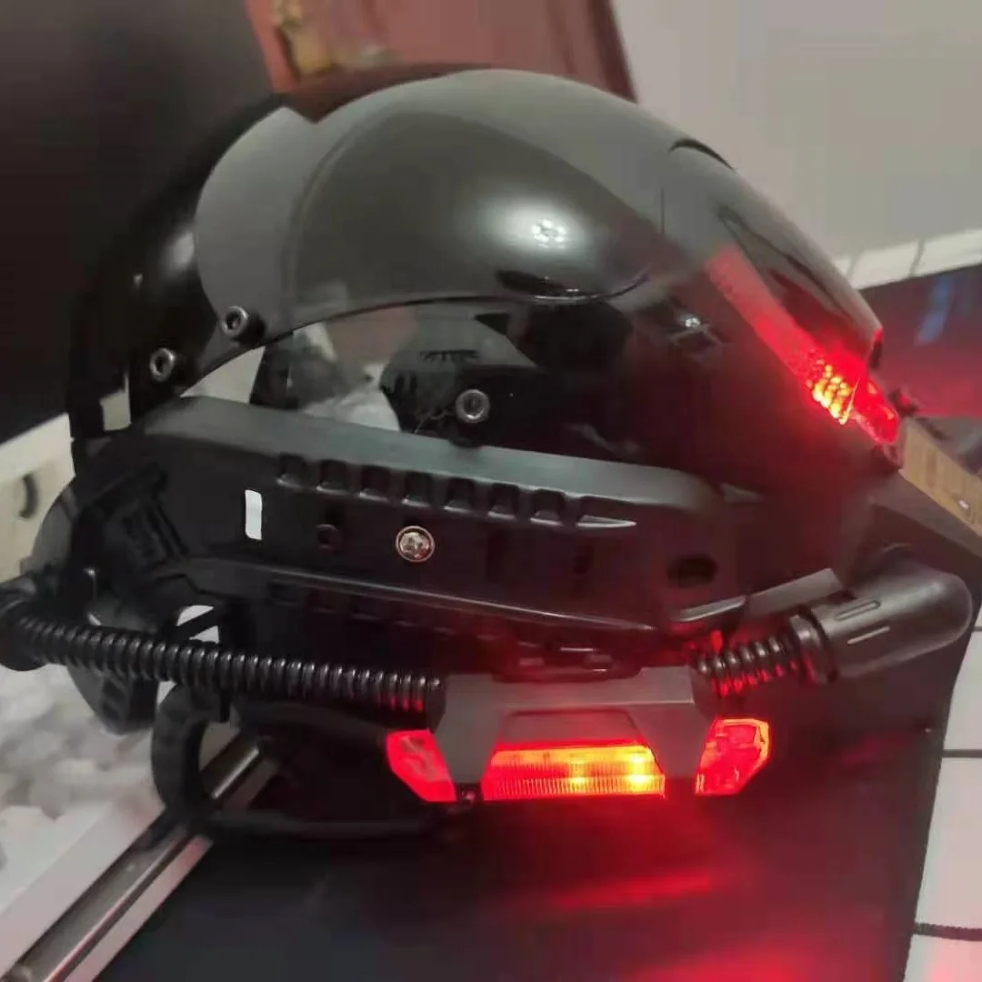 Маска coolPlay для самостоятельной сборки, маски в стиле киберпанк со светодиодной подсветкой, футуристический дистопийский косплей, маска на Хэллоуин, вечеринку FS