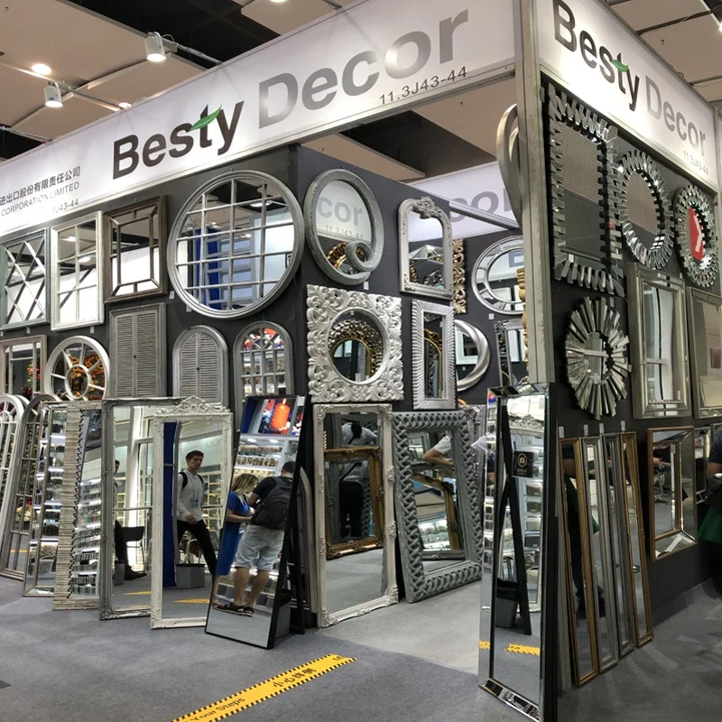 HOME Luxury Beveled Full Length Mirror Wood Frame Decorative Mosaic Shabby Chic Ornate Louise Wedding Wall Floor Mirrors