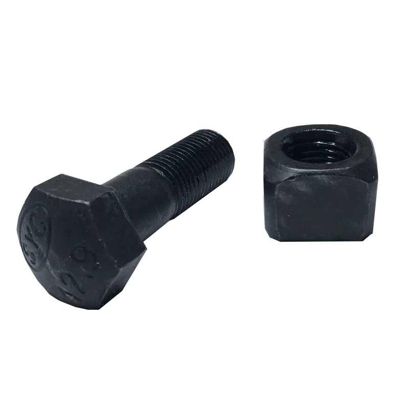 Custom size Hexagonal Track Shoe Bolt And Nut For Construction Machinery