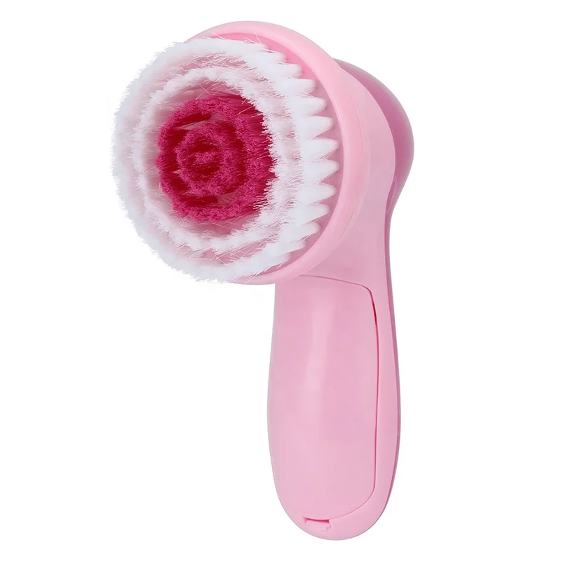 12 in 1 Mini Portable Rechargeable Electric Silicone Massager Cleanser Facial Cleansing Face Brush Skin Device