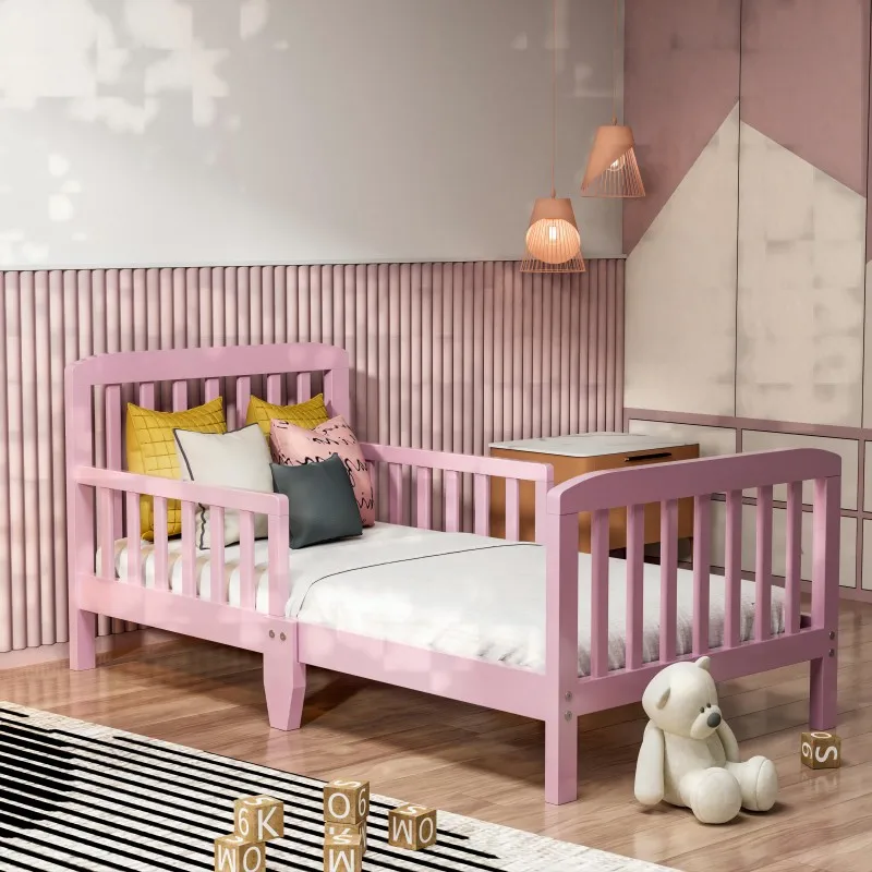 New Type Baby Wooden Crib Kids Solid Wooden Single Bed