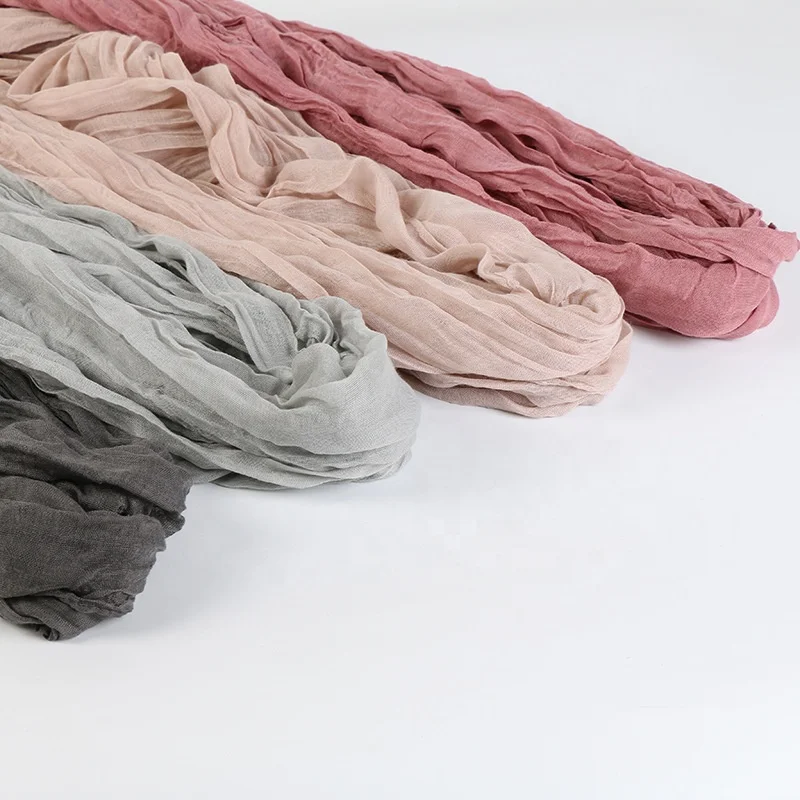 Простой хлопковый, вискозный, сгорающий головной шарф, турецкий, малайский хиджаб, шаль, плоский, Малайзийский, хлопковый, женский, с логотипом на заказ, весна 100 г