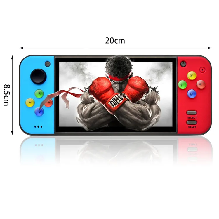 Portable 64Bit 8GB 5.0 Inch Screen Q50 Handheld Gaming Console 3000 In 1 Classic TV Video Game Player