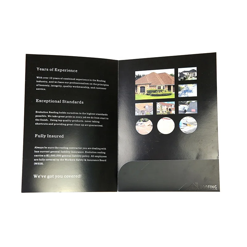 Zuoluo Custom Printing office stationery foldable paper file  folder